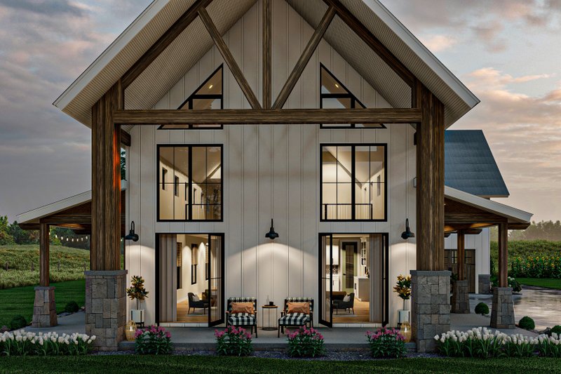 Architectural House Design - Exterior - Other Elevation 5 for Barndominium House Plan #455-250 - 4 bed, 3.5 bath