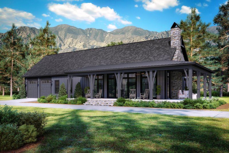 Dream House Plan - Exterior - Front Elevation 6 for Barndominium House Plan #430-355 - 3 bed, 2.5 bath