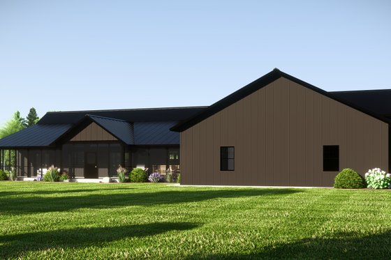Exterior - Rear Elevation for Barndominium House Plan #1064-288 - 2 bed, 2.5 bath
