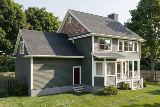 Exterior - Front Elevation 4 for Craftsman House Plan #79-258 - 3 bed, 2.5 bath
