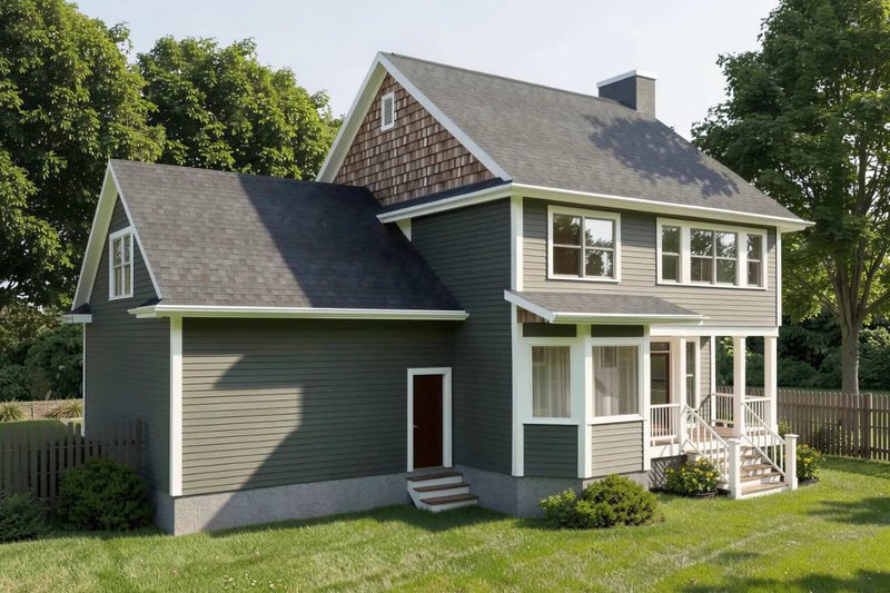 Dream House Plan - Exterior - Front Elevation 4 for Craftsman House Plan #79-258 - 3 bed, 2.5 bath