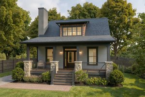 Bungalow Exterior - Front Elevation Plan #79-206