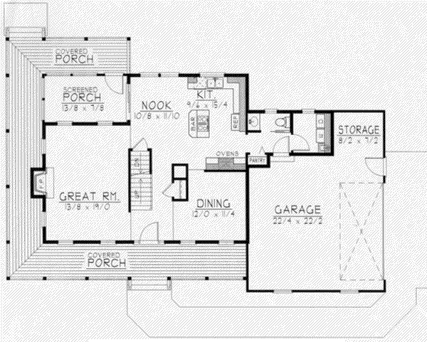Traditional Floor Plan - Main Floor Plan #112-121