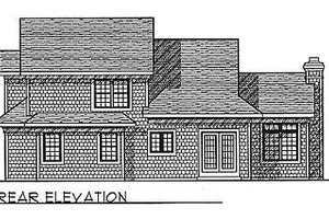 Exterior - Rear Elevation for Traditional House Plan #70-228 - 3 bed, 2.5 bath