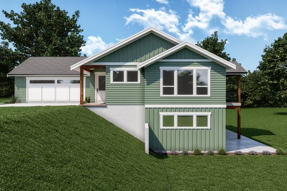 Exterior - Other Elevation for Craftsman House Plan #1070-130 - 4 bed, 2.5 bath