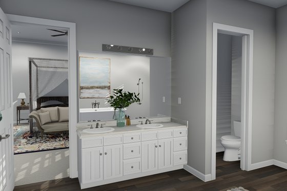 Interior - Master Bathroom 1 for European House Plan #1060-75 - 3 bed, 3.5 bath