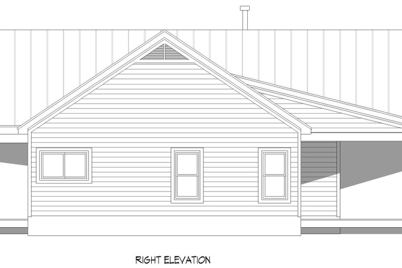 Architectural House Design - Exterior - Other Elevation 1 for Ranch House Plan #932-718 - 3 bed, 2 bath