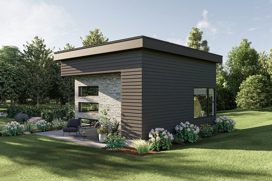 Exterior - Other Elevation for Modern House Plan #455-355 - 1 bed, 1 bath