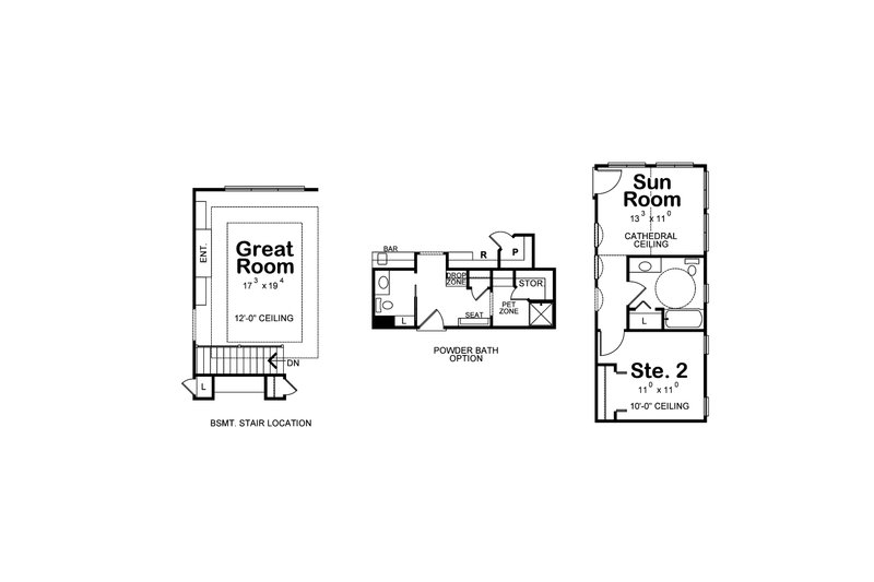 Architectural House Design - Floor Plan - Other Floor for Craftsman House Plan #20-2199 - 3 bed, 2 bath