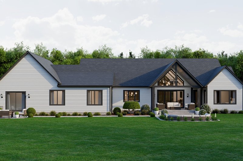 Dream House Plan - Exterior - Rear Elevation 1 for Craftsman House Plan #1089-68 - 3 bed, 4.5 bath