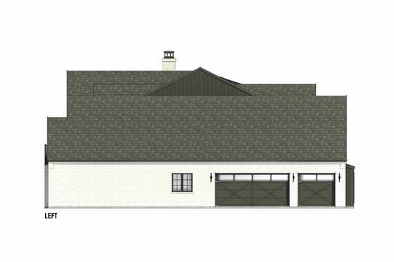 Exterior - Other Elevation 1 for European House Plan #1096-1 - 4 bed, 4.5 bath