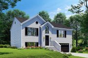 Southern Style House Plan - 4 Beds 3 Baths 1614 Sq/Ft Plan #17-428 Exterior 