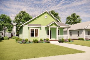 Dream House Plan - Exterior - Front Elevation for Craftsman House Plan #936-16 - 3 bed, 2 bath