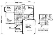 House Plan - 3 Beds 2.5 Baths 2108 Sq/Ft Plan #47-600 