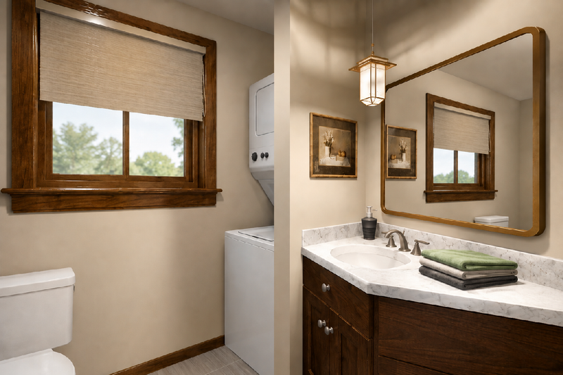Dream House Plan - Interior - Bathroom for Cottage House Plan #126-312 - 1 bed, 1 bath