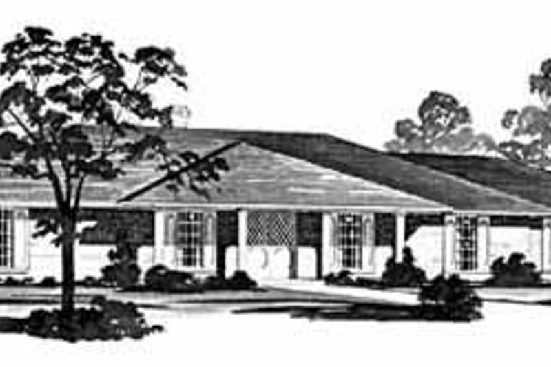 House Blueprint - Traditional Exterior - Front Elevation Plan #36-396