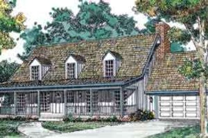 Country Exterior - Front Elevation Plan #72-448