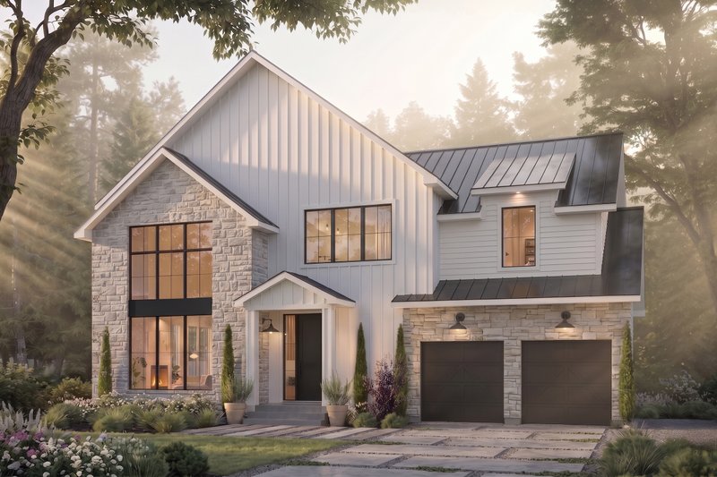 Dream House Plan - Exterior - Front Elevation 2 for Farmhouse House Plan #23-2908 - 4 bed, 2.5 bath