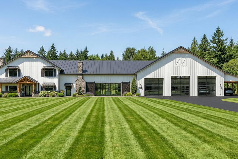 Home Plan - Exterior - Front Elevation 2 for Barndominium House Plan #1064-303 - 4 bed, 3.5 bath
