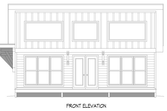 Exterior - Front Elevation 3 for Modern House Plan #932-393 - 1 bed, 2 bath