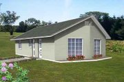 Mediterranean Style House Plan - 2 Beds 1 Baths 1016 Sq/Ft Plan #1-143 