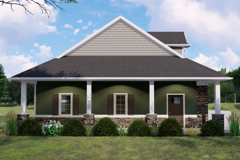 House Blueprint - Exterior - Other Elevation 1 for Craftsman House Plan #1064-146, 0 bath