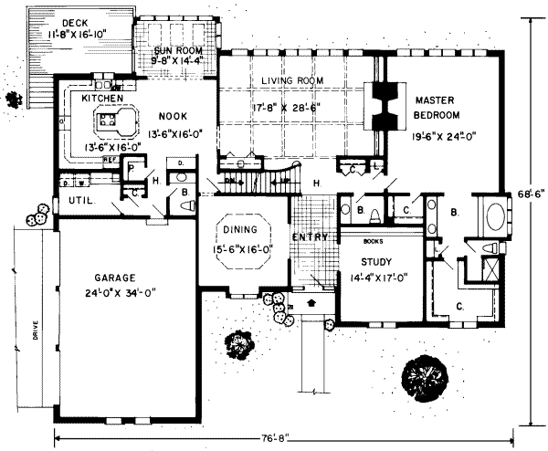 Traditional Floor Plan - Main Floor Plan #312-235