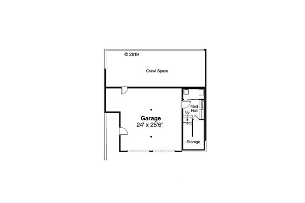 Prairie Floor Plan - Lower Floor Plan #124-1203