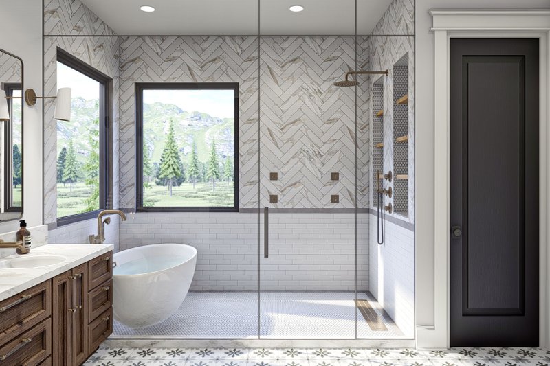 House Design - Interior - Master Bathroom for Beach House Plan #455-291 - 2 bed, 2.5 bath