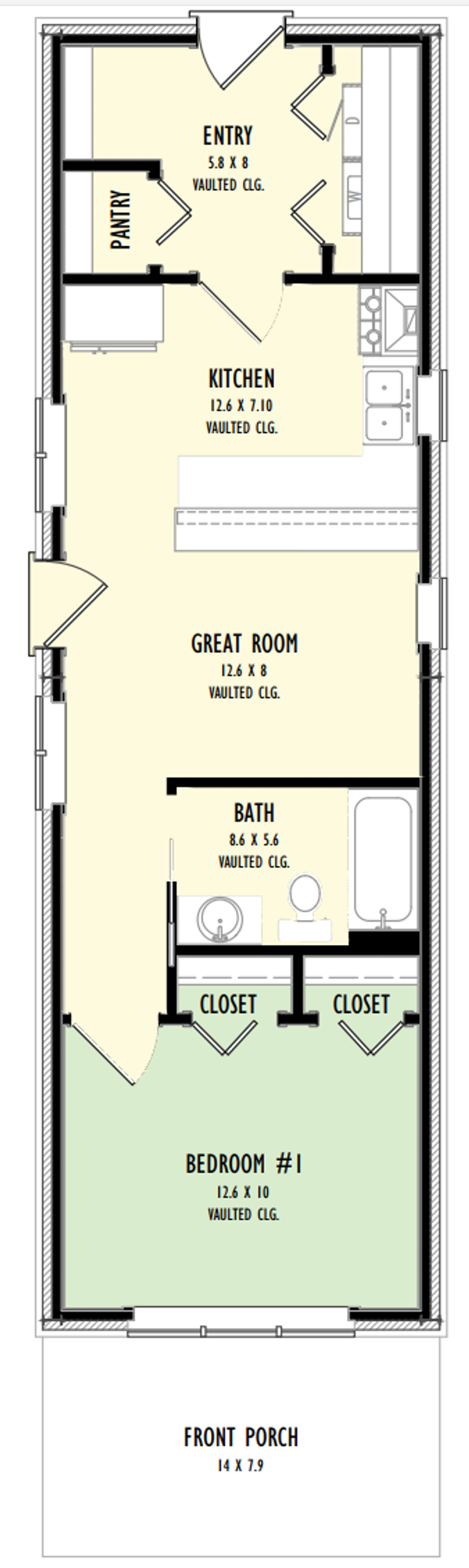 Contemporary Floor Plan - Main Floor Plan #1092-11