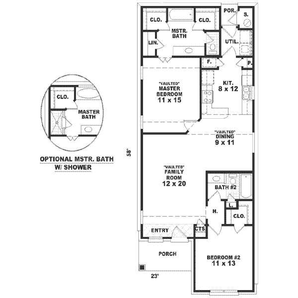 Southern Floor Plan - Main Floor Plan #81-130