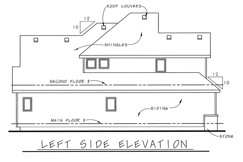 Dream House Plan - Exterior - Other Elevation for Farmhouse House Plan #20-1407 - 3 bed, 2.5 bath