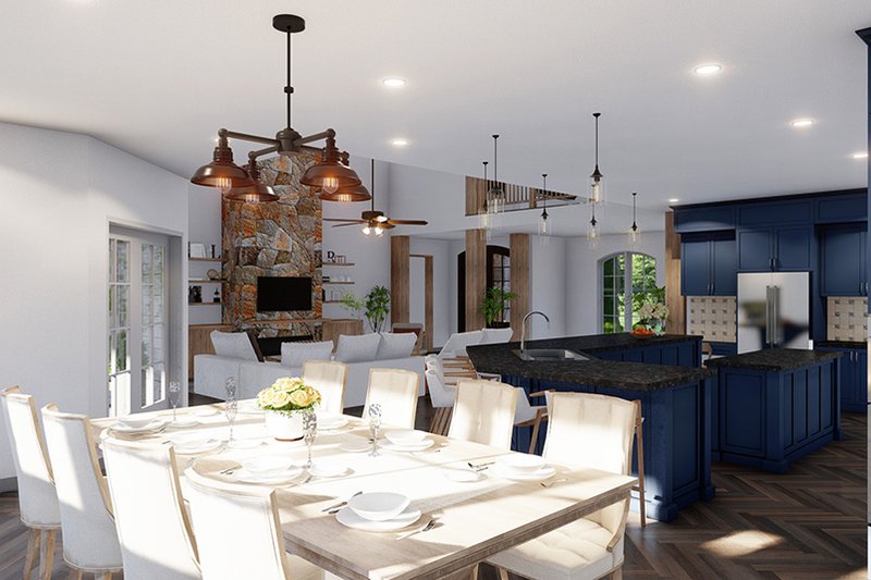 House Plan Design - Interior - Dining Room 2 for European House Plan #923-293 - 5 bed, 4 bath