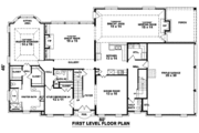 Southern Style House Plan - 3 Beds 3.5 Baths 3500 Sq/Ft Plan #81-1259 