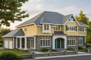 Craftsman Exterior - Front Elevation Plan #99-209