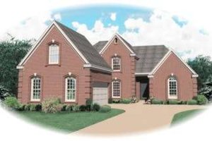 European Exterior - Front Elevation Plan #81-997