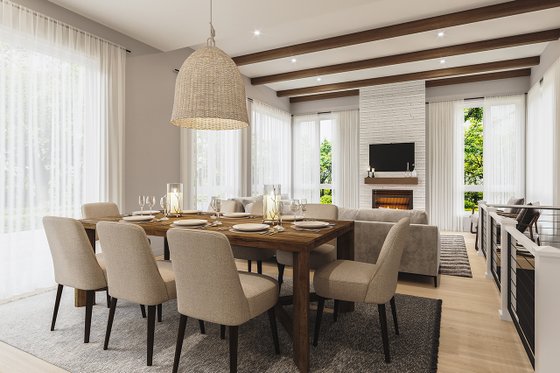 Interior - Dining Room for Contemporary House Plan #23-2727 - 2 bed, 2 bath