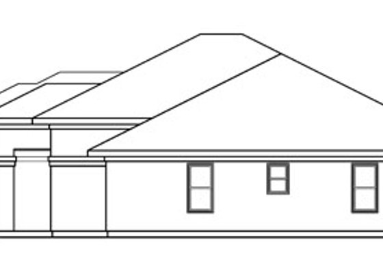 Exterior - Other Elevation 1 for Mediterranean House Plan #124-751 - 3 bed, 2 bath