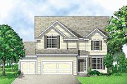 Traditional Style House Plan - 4 Beds 2.5 Baths 1971 Sq/Ft Plan #67-481 
