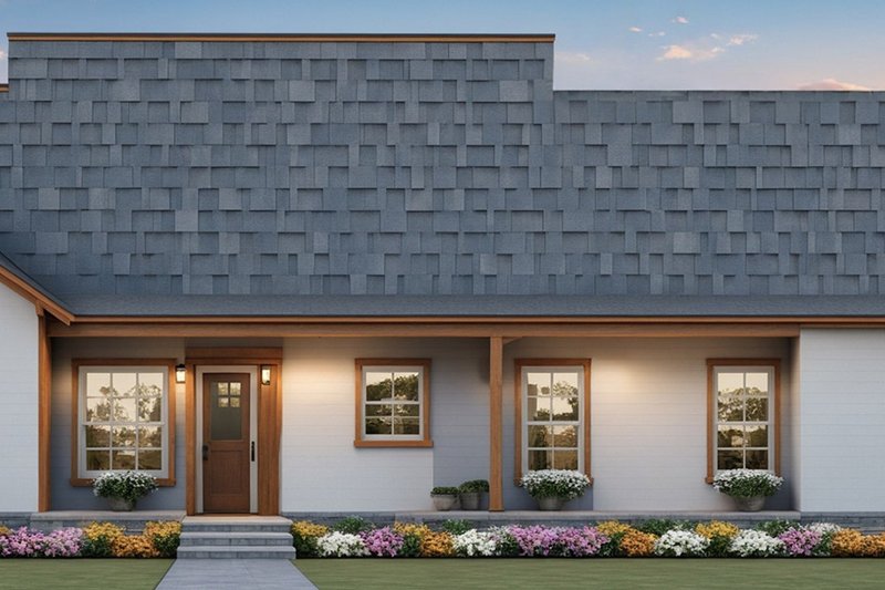 Architectural House Design - Exterior - Rear Elevation for Craftsman House Plan #21-503 - 3 bed, 2 bath