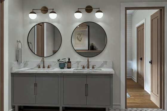 Interior - Master Bathroom 2 for Traditional House Plan #455-364 - 3 bed, 2.5 bath