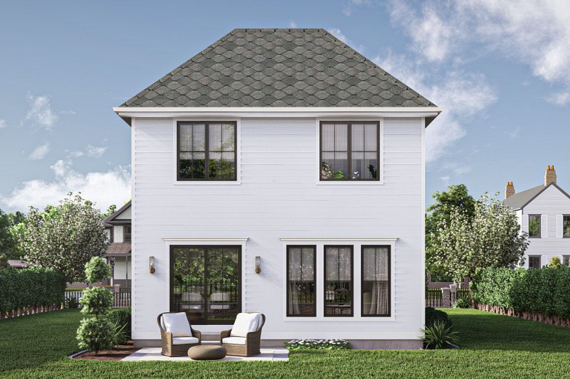 House Plan Design - Exterior - Rear Elevation for Victorian House Plan #455-462 - 3 bed, 2.5 bath