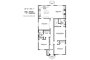 Traditional Style House Plan - 3 Beds 2 Baths 1595 Sq/Ft Plan #424-190 
