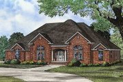 European Style House Plan - 3 Beds 2.5 Baths 2930 Sq/Ft Plan #17-572 