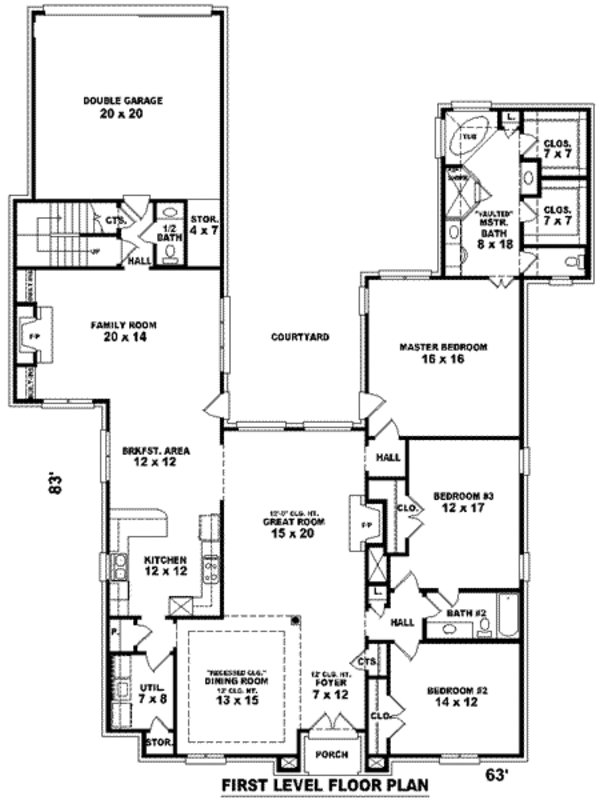 European Floor Plan - Main Floor Plan #81-1306