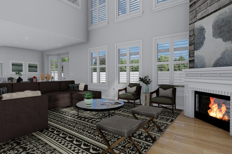 Home Plan - Interior - Family Room 1 for Craftsman House Plan #1060-53 - 3 bed, 2.5 bath