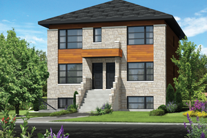 Contemporary Exterior - Front Elevation Plan #25-4548