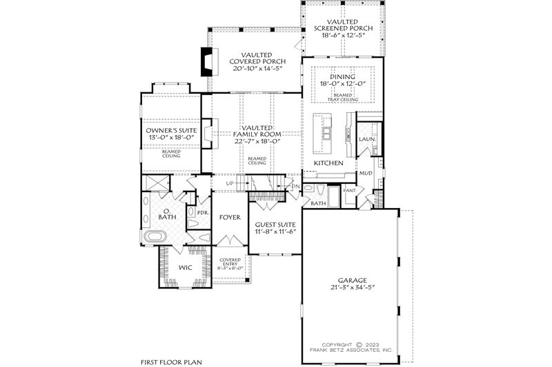 House Plan Design - Floor Plan - Main Floor for Traditional House Plan #927-1041 - 4 bed, 4.5 bath
