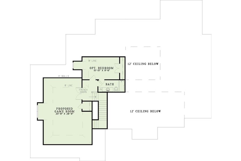 Home Plan - Floor Plan - Upper Floor for European House Plan #17-587 - 4 bed, 3.5 bath