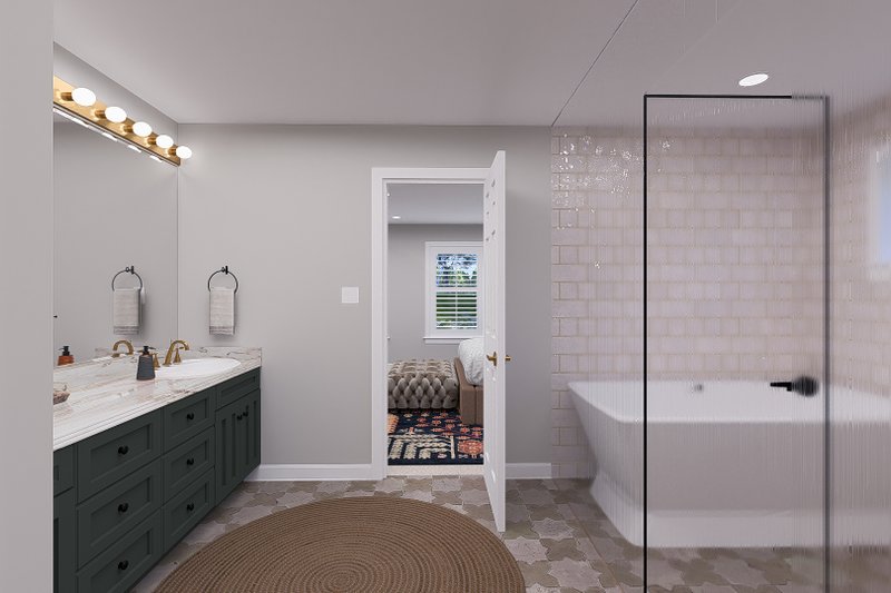 Architectural House Design - Interior - Master Bathroom for Craftsman House Plan #1060-246 - 5 bed, 3.5 bath